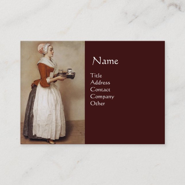 TARJETA DE VISITA CHOCOLATE FONDUE DINNER FIESTA (Anverso)