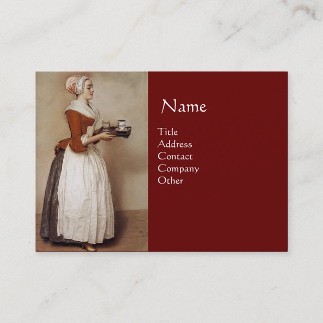 TARJETA DE VISITA CHOCOLATE FONDUE DINNER FIESTA (Anverso)