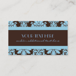 Tarjeta De Visita Chocolate y damasco de los azules cielos