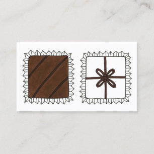 Tarjeta De Visita Chocolatier Tienda de dulces de chocolate Bon Bons