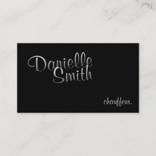 Tarjeta De Visita Chofer con Estilo para su Caligrafía