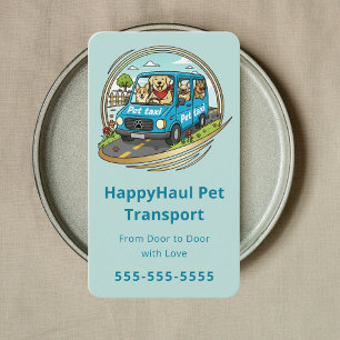 Tarjeta De Visita Chofer de Taxi para Mascotas Transporte de Animale