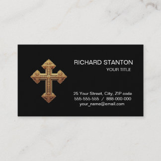 Tarjeta De Visita Christian cross
