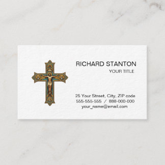Tarjeta De Visita Christian cross