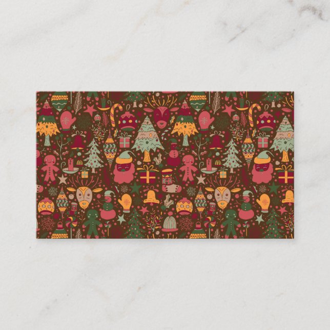 Tarjeta De Visita Christmas Life (Anverso)