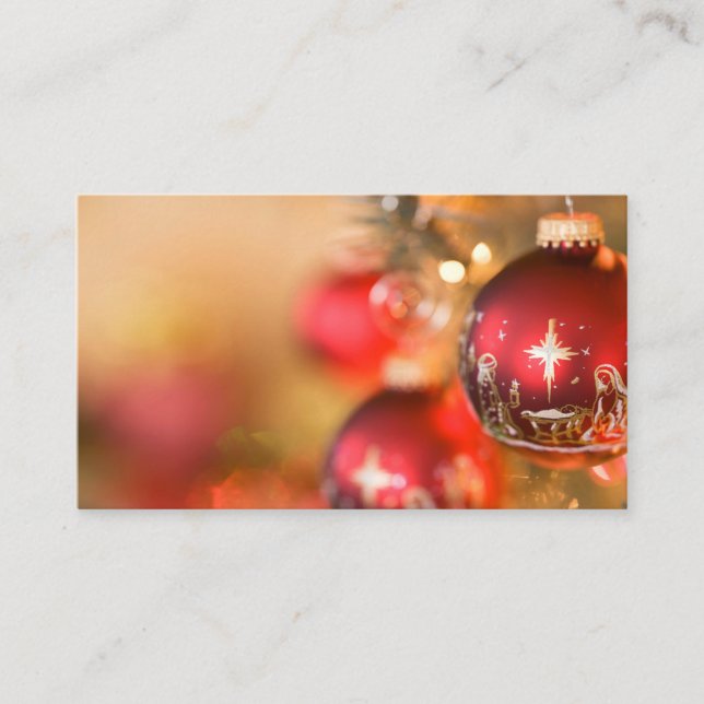 Tarjeta De Visita Christmas Postcard (Anverso)