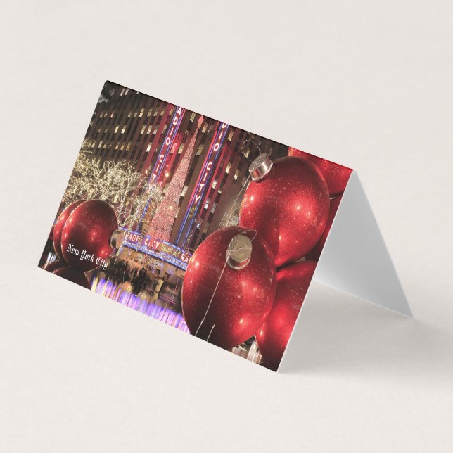 Tarjeta De Visita Christmas Postcard NYC - New York City (Anverso)