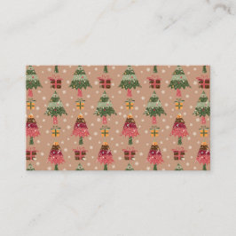 Tarjeta De Visita Christmas Trees 3