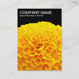 Tarjeta De Visita Chrysanthemum naranja - Negro
