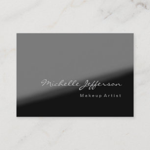 Tarjeta De Visita Chubby Artista Gray Black White Business Card