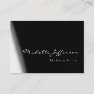 Tarjeta De Visita Chubby Artista Gray Black White Business Card