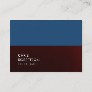 Tarjeta de visita Chubby Blue Red Attractive Moda