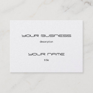 Tarjeta De Visita Chubby Business Card Premium Pearl