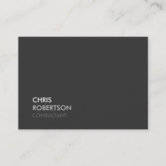 Tarjeta de visita Chubby Gray Gray Atractivo (Anverso)