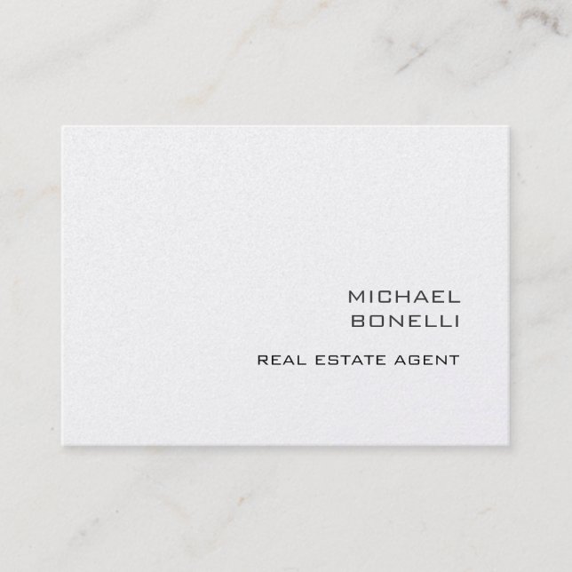 Tarjeta de visita Chubby Real Estate Agent (Anverso)
