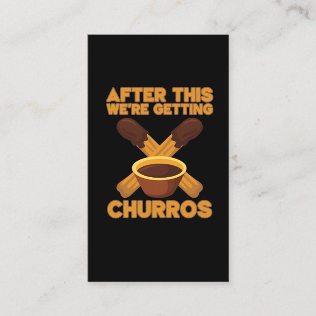 Tarjeta De Visita Churros Cinco de Mayo repostería Churro amante (Anverso)
