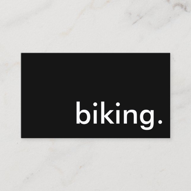 Tarjeta De Visita ciclismo. (Anverso)
