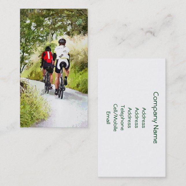 TARJETA DE VISITA CICLISMO (Anverso / Reverso)