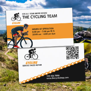 Tarjeta De Visita Ciclismo y tienda de bicicletas