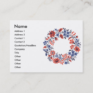 Tarjeta De Visita Ciclo de flores