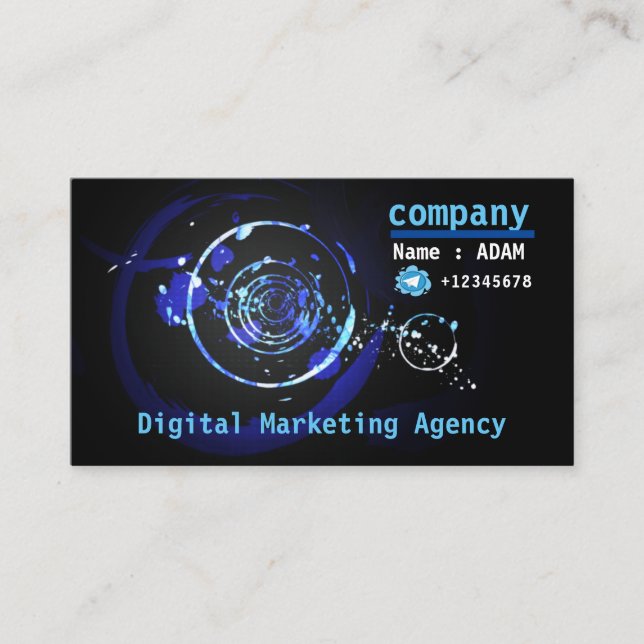Tarjeta De Visita Ciclo de marketing digital (Anverso)