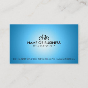 Tarjeta De Visita ciclos azules del oro
