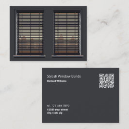 Tarjeta De Visita Ciegos de ventana QR de personalizado