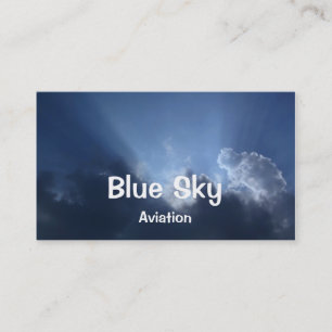 Tarjeta De Visita Cielo azul