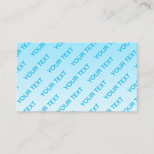 Tarjeta De Visita Cielo Azul (¡color cambiable!) Patrón de Ombre y T