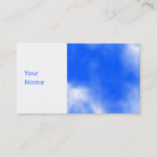 Tarjeta De Visita Cielo azul con las nubes blancas