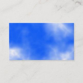Tarjeta De Visita Cielo azul con las nubes blancas