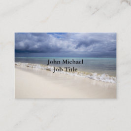 Tarjeta De Visita Cielo azul de la playa