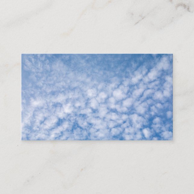 Tarjeta De Visita Cielo azul y nubes (Anverso)