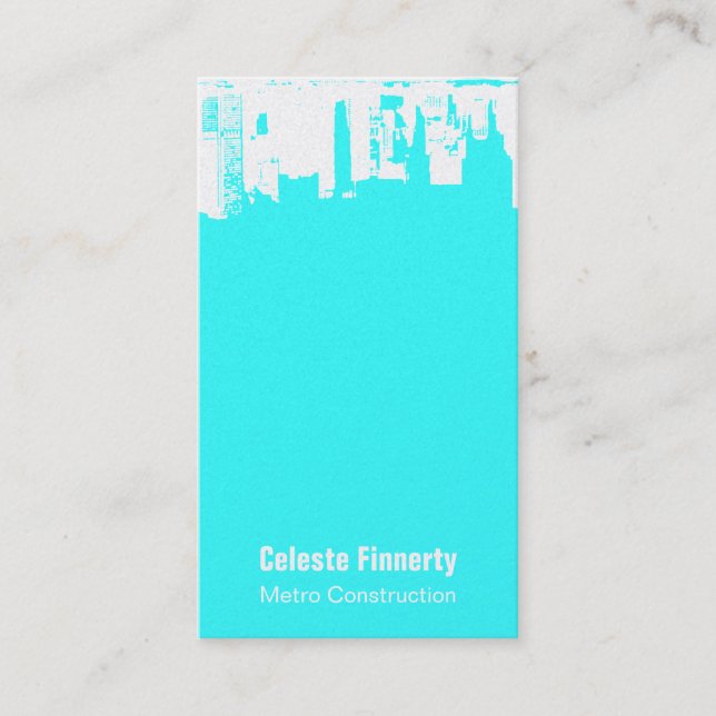 Tarjeta De Visita Cielo céntrico de la nieve de la parte superior (Anverso)