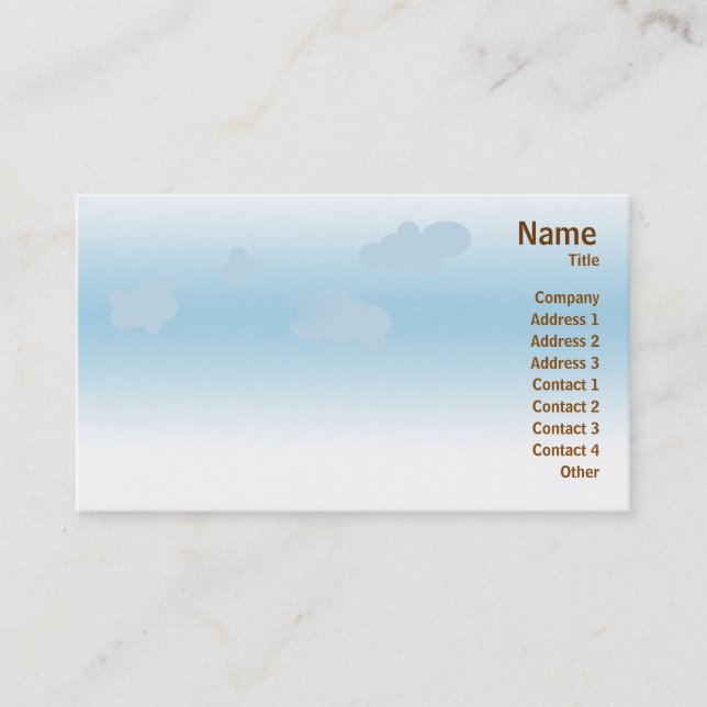 Tarjeta De Visita Cielo de los ciervos - negocio (Anverso)