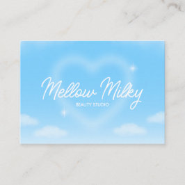 Tarjeta De Visita Cielo de Nubes Corazón Soñador