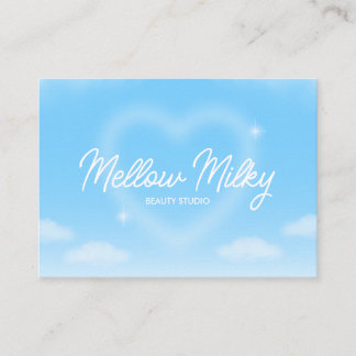 Tarjeta De Visita Cielo de Nubes Corazón Soñador
