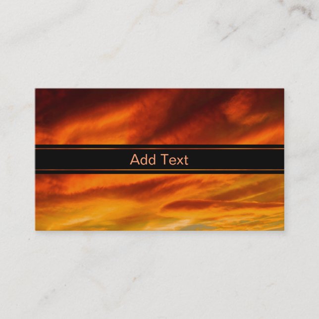 Tarjeta De Visita Cielo pintado (Anverso)