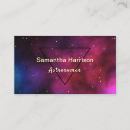 Tarjeta De Visita Ciencia de astronomía celestial elegante