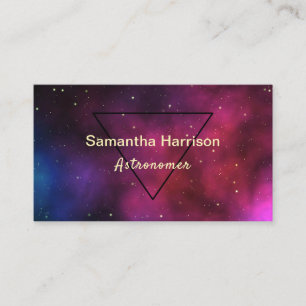 Tarjeta De Visita Ciencia de astronomía celestial elegante