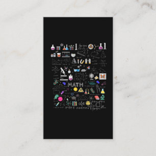 Tarjeta De Visita Ciencia Física Matemática Química Biología Ast