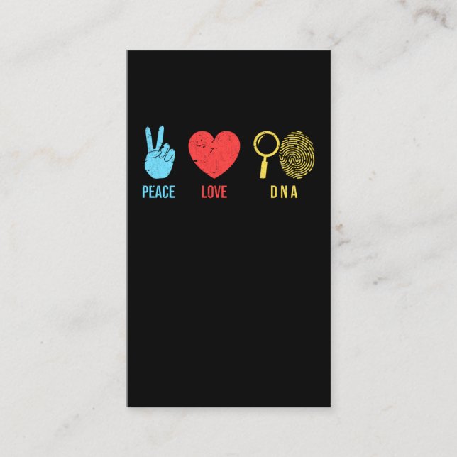 Tarjeta De Visita Ciencia forense Criminología Científica forense Ci (Anverso)