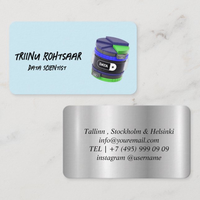 Tarjeta De Visita Científico de datos (Anverso / Reverso)