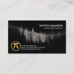 Tarjeta De Visita Científico de datos de oleada digital de códigos