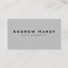 Tarjeta de visita, científico de los datos