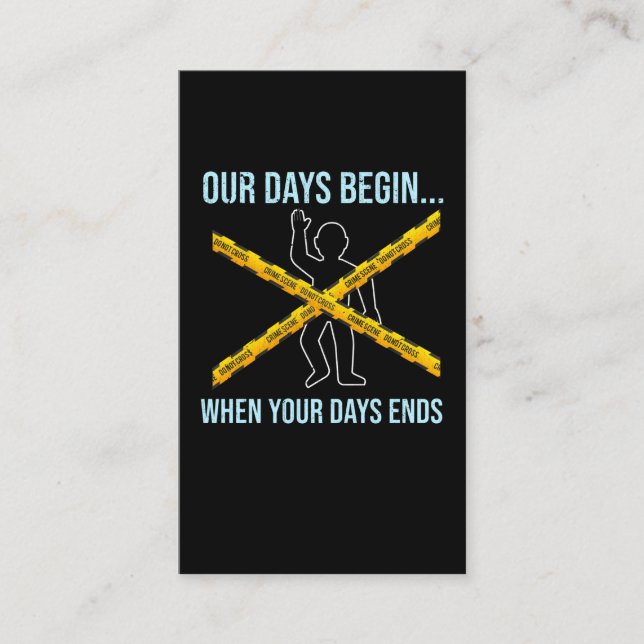 Tarjeta De Visita Científico forense Detective Científico Forense Ci (Anverso)