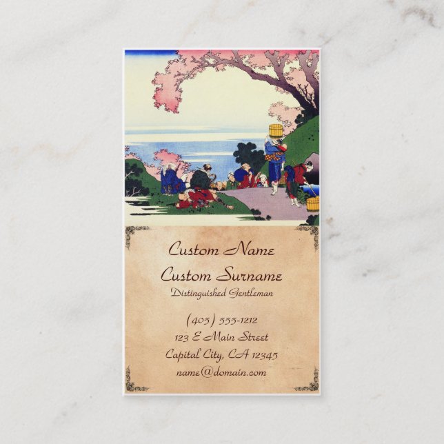 Tarjeta De Visita Cientos poemas explicados por la enfermera Hokusai (Anverso)