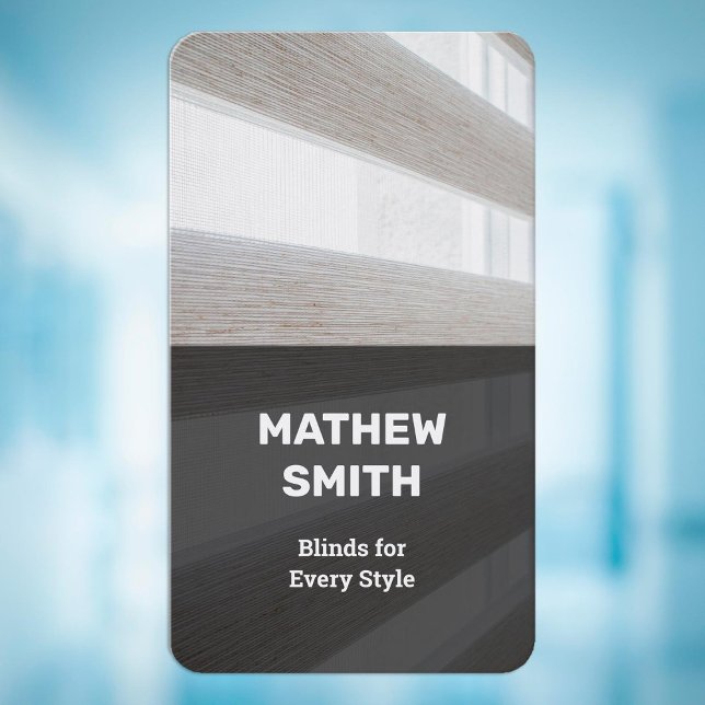 Tarjeta De Visita Cifras de ventana (Window Blinds Business Cards)