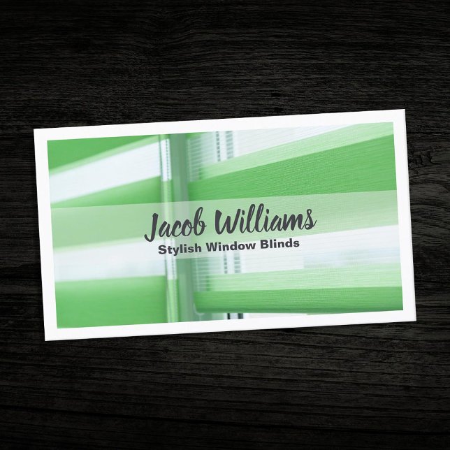 Tarjeta De Visita Cifras de ventana (Window Blinds Business Cards)