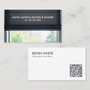 Tarjeta De Visita Cifras de ventana QR